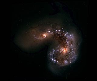The colliding Antennae Galaxies