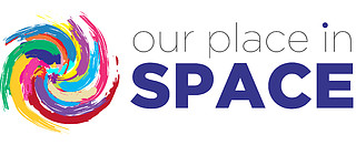 Our place in space logo (light)