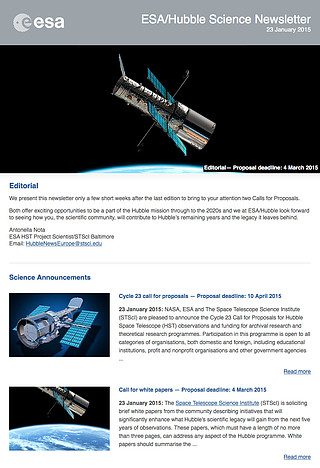 ESA/Hubble Science Newsletter - January 2015