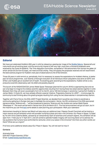 ESA/Hubble Science Newsletter - June 2016
