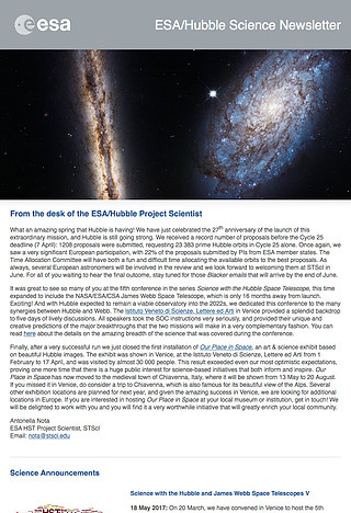 ESA/Hubble Science Newsletter - May 2017