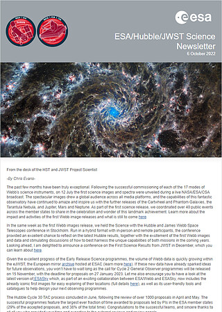 ESA/Hubble/Webb Science Newsletter - October 2022