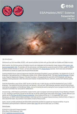 ESA/Hubble/Webb Science Newsletter - May 2023