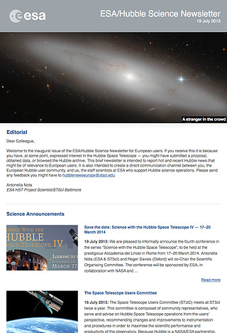 ESA/Hubble Science Newsletter - July 2013