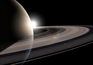 Artist's impression of Saturn's rings