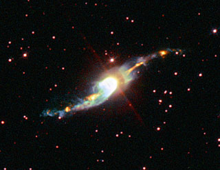 The mysterious 'Garden-sprinkler' nebula