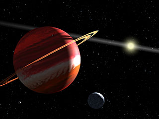 Concepção artística de planeta extrasolar mais próximo do nosso Sistema Solar