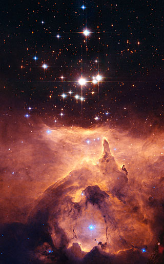 Estrela em uma dieta Hubble