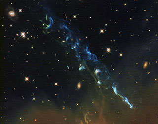 Hubble image of Herbig-Haro object HH 110