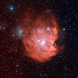 Wide field image of NGC 2174 (ground-based view)