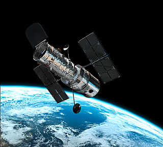 Hubble in orbit