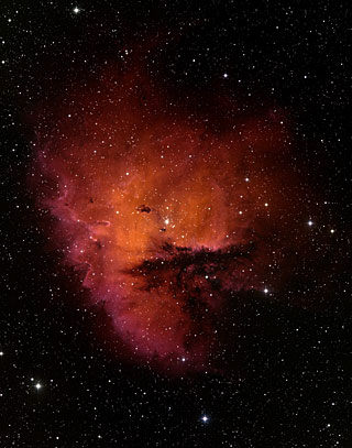 Baseados em terra Imagem da região de formação estelar NGC 281