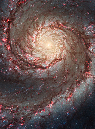 Hubble ACS visible image of M51