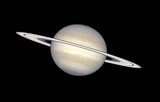 Saturn In Natural Colours