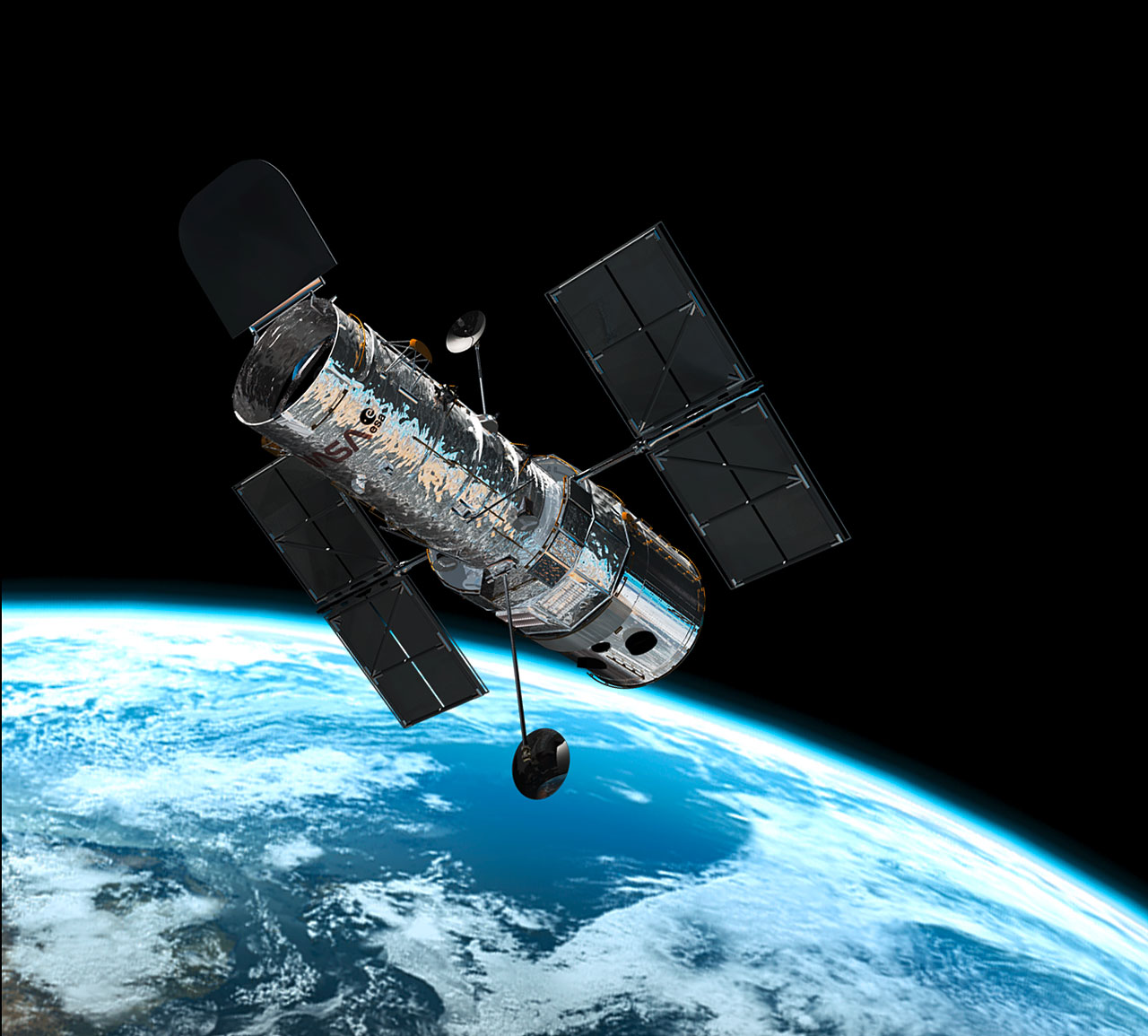 Hubble in orbit on www.spacetelescope.org