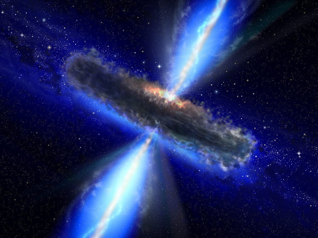 A dust-bound supermassive black hole [artist's impression] | ESA/Hubble
