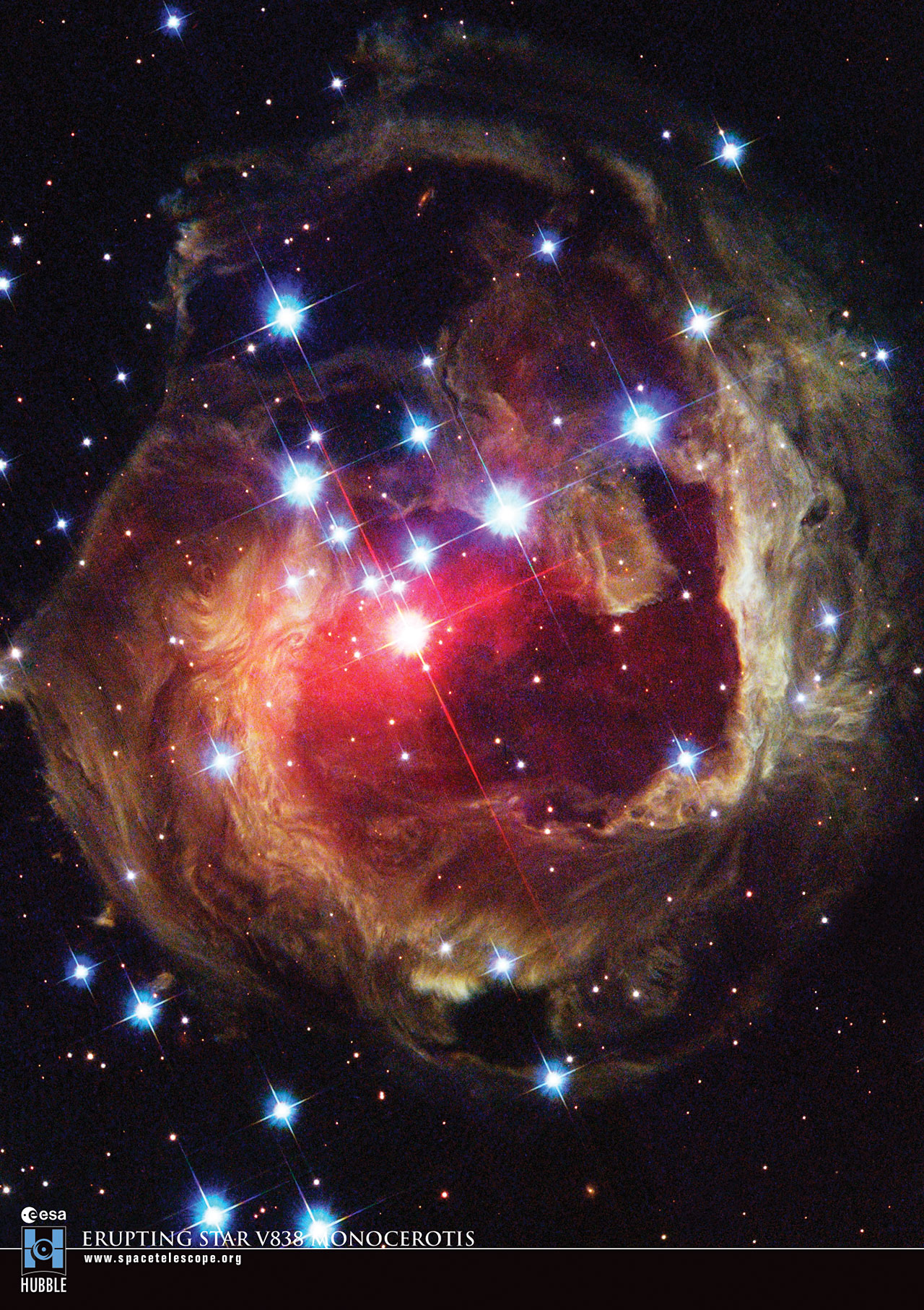 Postcard04: Erupting Star V838 Monocerotis | ESA/Hubble1280 x 1814