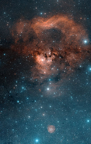 Cederblad 214 and NGC 7822 Nebulae