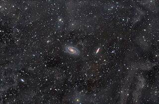 M81 and M82 bathed in Integrated Flux Nebula