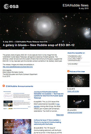 ESA/Hubble Photo Release heic1516 - A galaxy in bloom — New Hubble snap of ESO 381-12