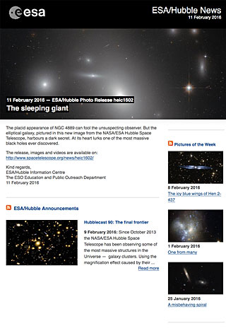 ESA/Hubble Photo Release heic1602 - The sleeping giant