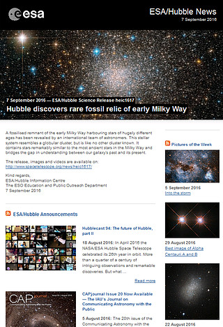 ESA/Hubble Science Release heic1617 - Hubble discovers rare fossil relic of early Milky Way