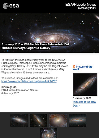 ESA/Hubble Photo Release heic2002 - Hubble Surveys Gigantic Galaxy
